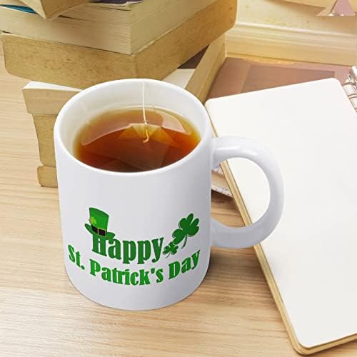 Fericit St. Patrick ' s Day imprimare Cana cafea Tumbler ceramice ceai ceașcă amuzant cadou pentru birou acasă femei bărbați