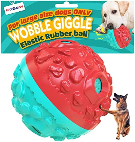 Ffdoggy câine chicotind mingea pentru mestecări agresivi câini mari cățeluși wabble wobble wag wiggle mingi waggle busy babble