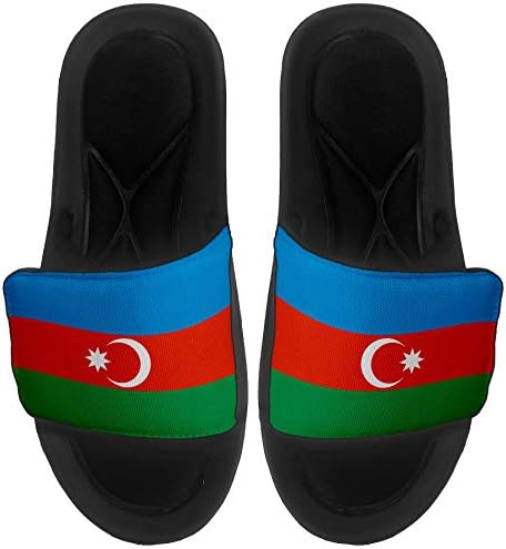 Sandale/diapozitive pentru diapozitive/diapozitive pentru bărbați, femei și tinerețe amortizate pentru bărbați, femei și tinerețe - steagul Azerbaidjanului - steagul Azerbaidjan